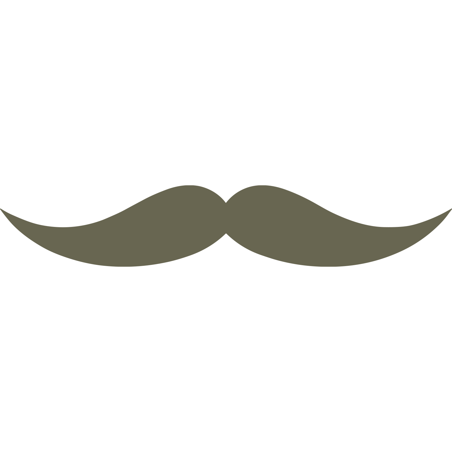 Mustache Delrin Leather Stamp