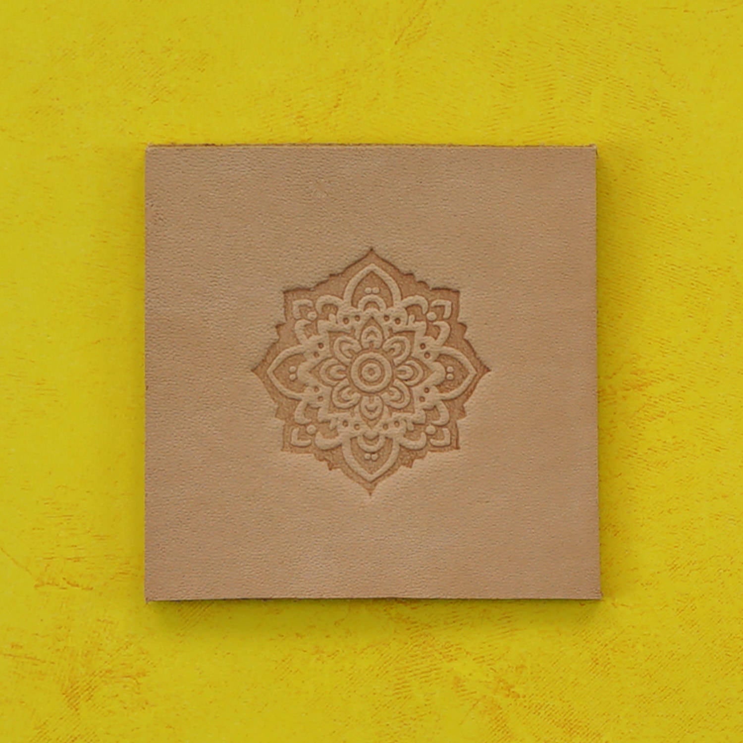 Mandala Delrin Leather Stamp