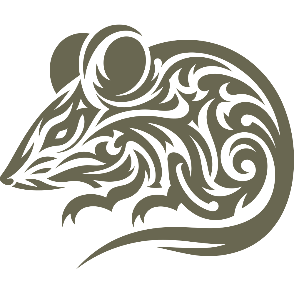 Mouse Delrin Leather Stamp