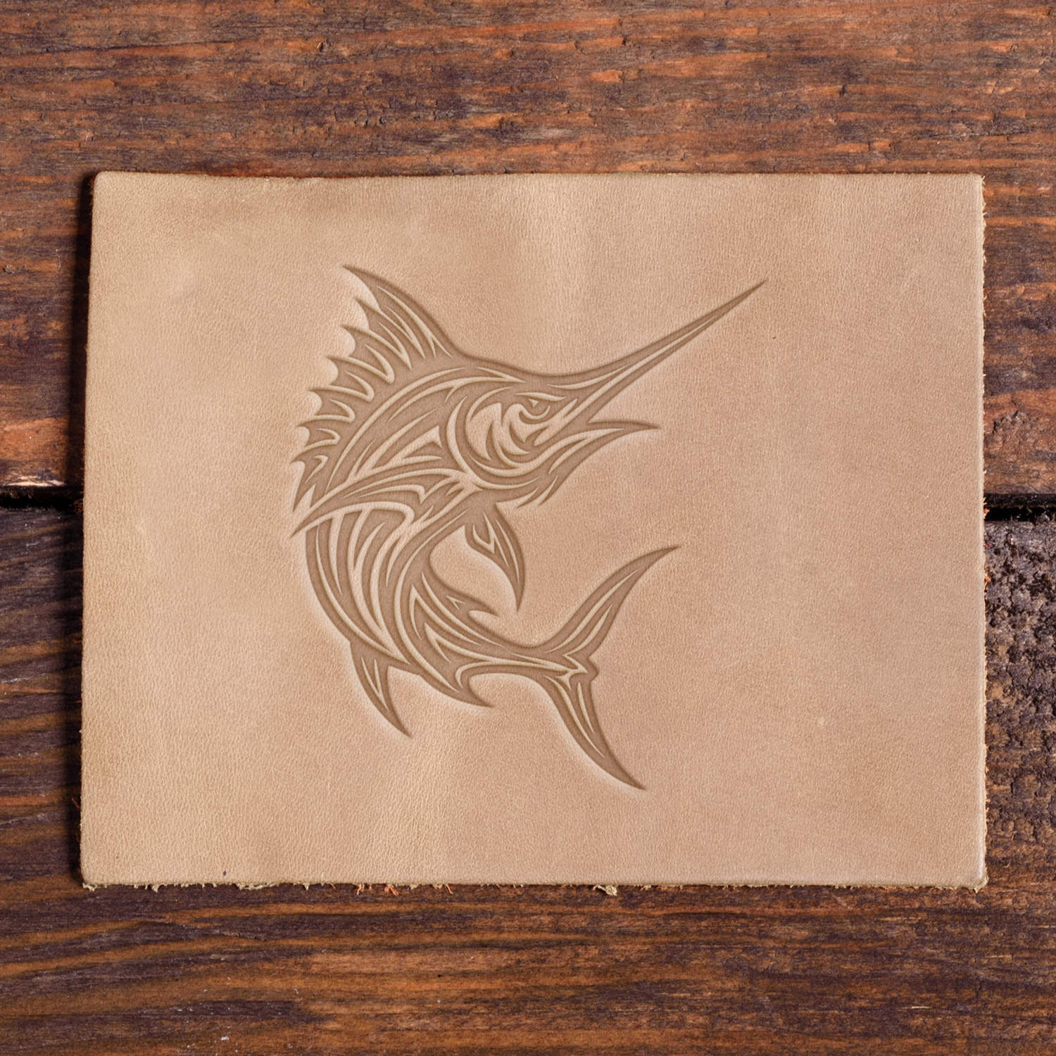 Marlin Fish Delrin Leather Stamp