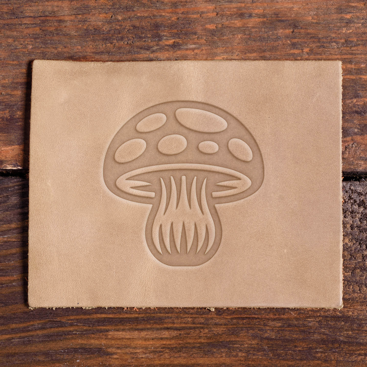Mushroom Delrin Leather Stamp