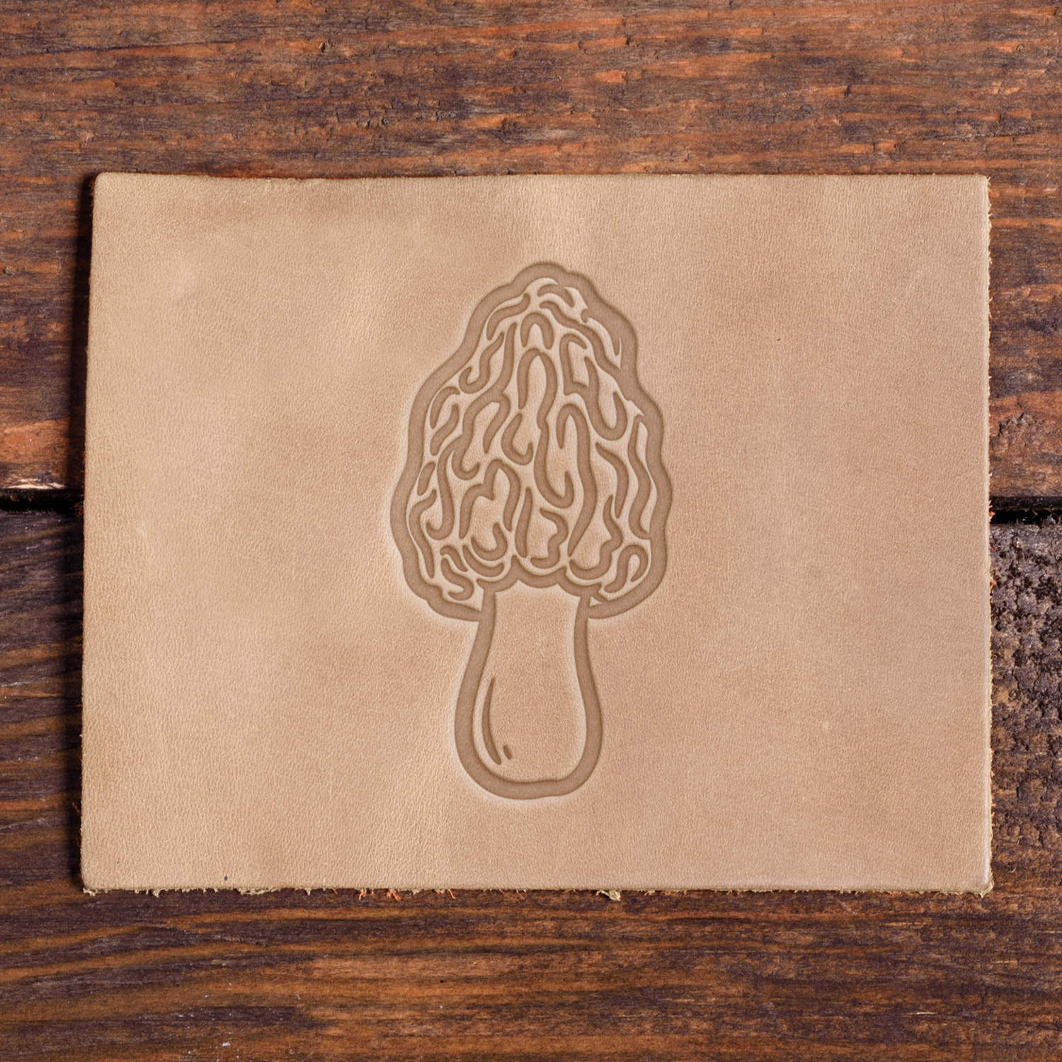 Morel Mushroom Delrin Leather Stamp