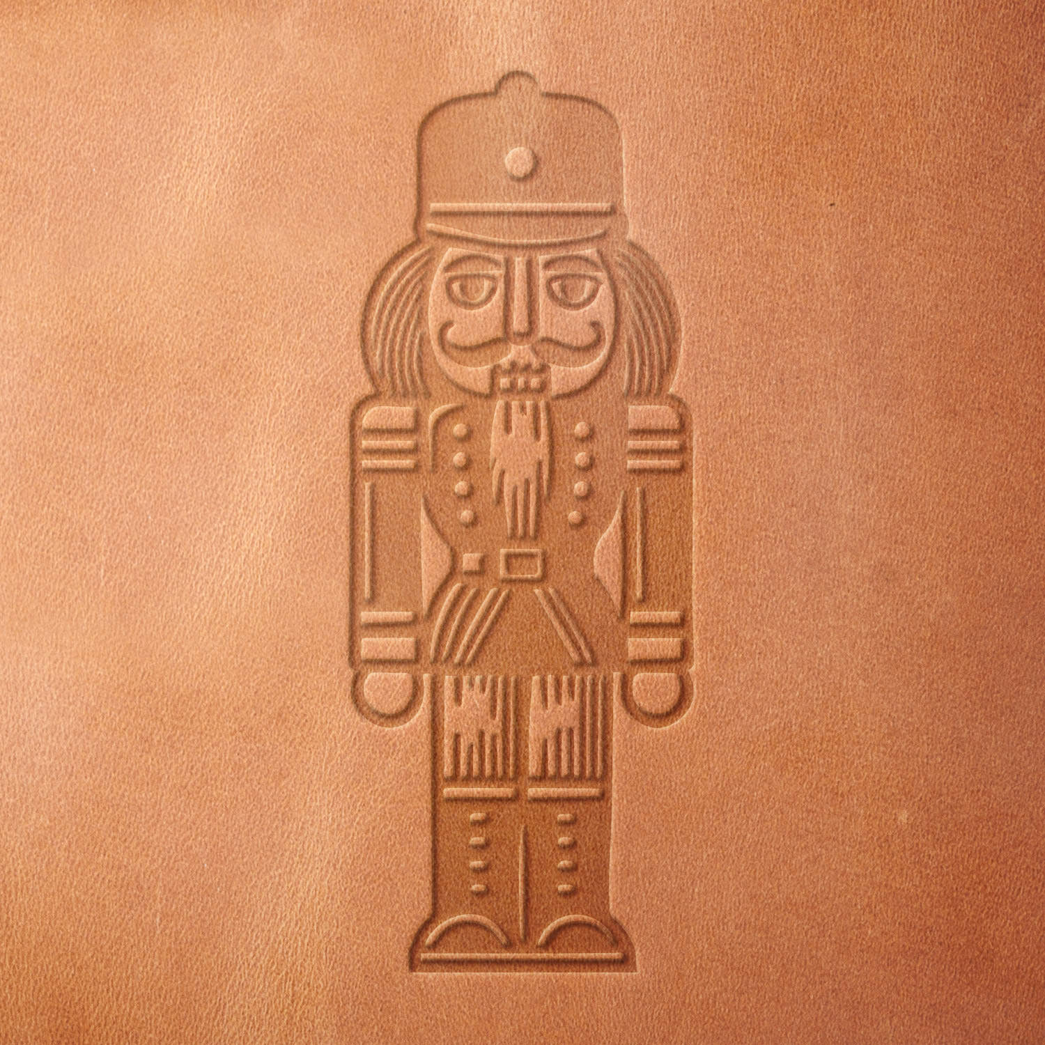 Nutcracker Soldier Delrin Leather Stamp