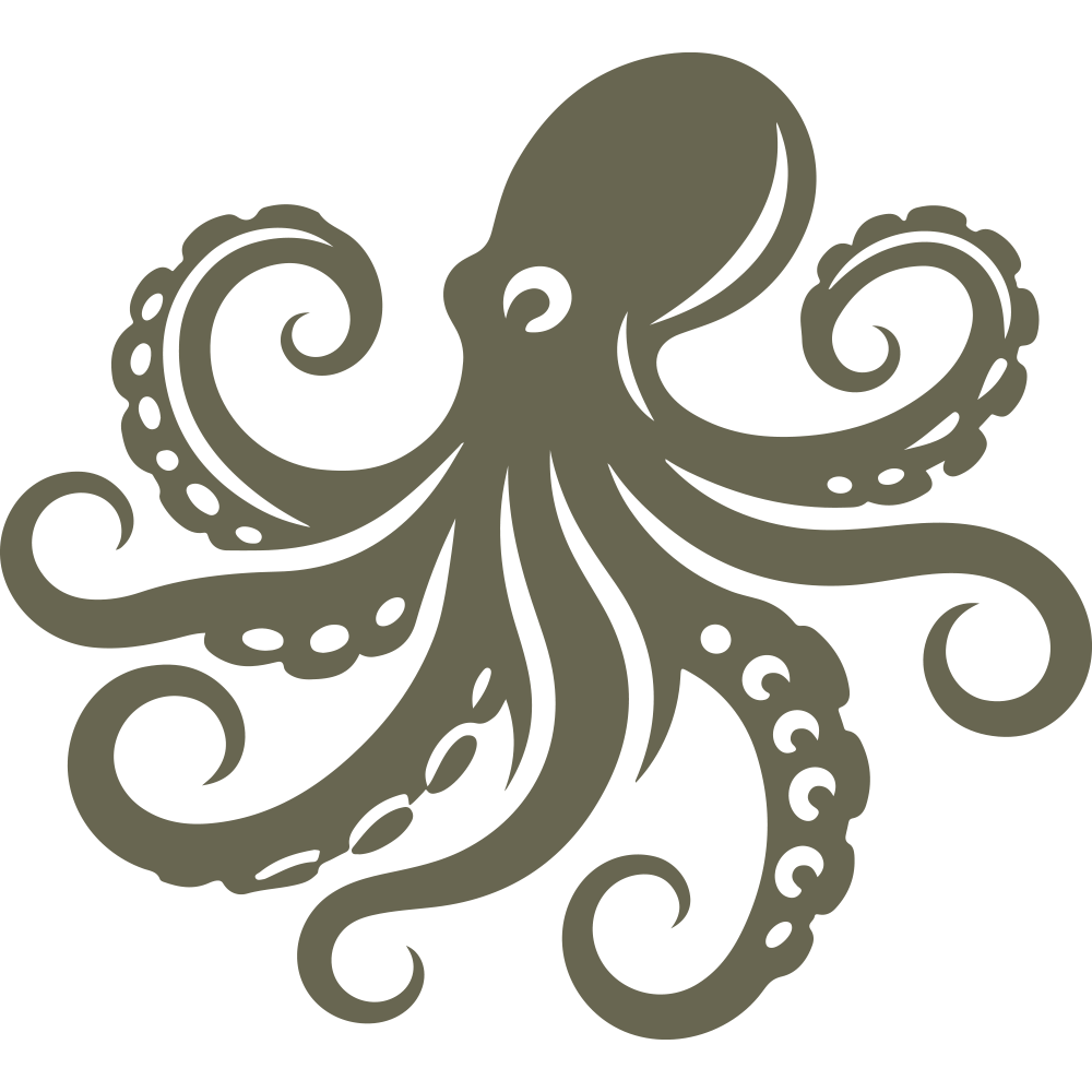 Octopus Delrin Leather Stamp