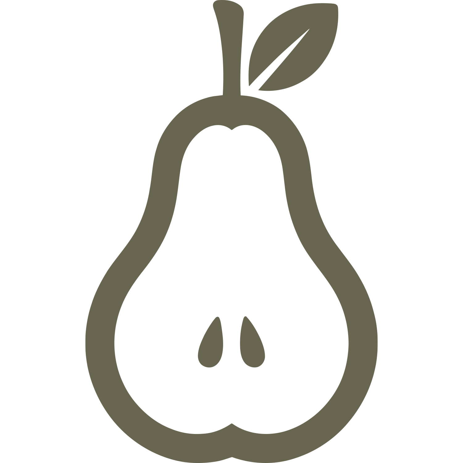 Pear Delrin Leather Stamp
