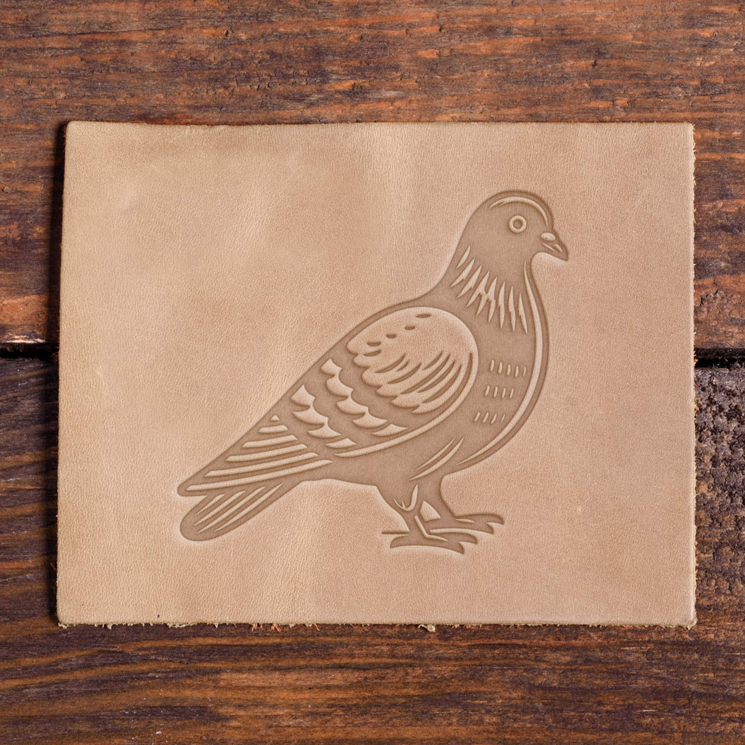Pigeon Delrin Leather Stamp