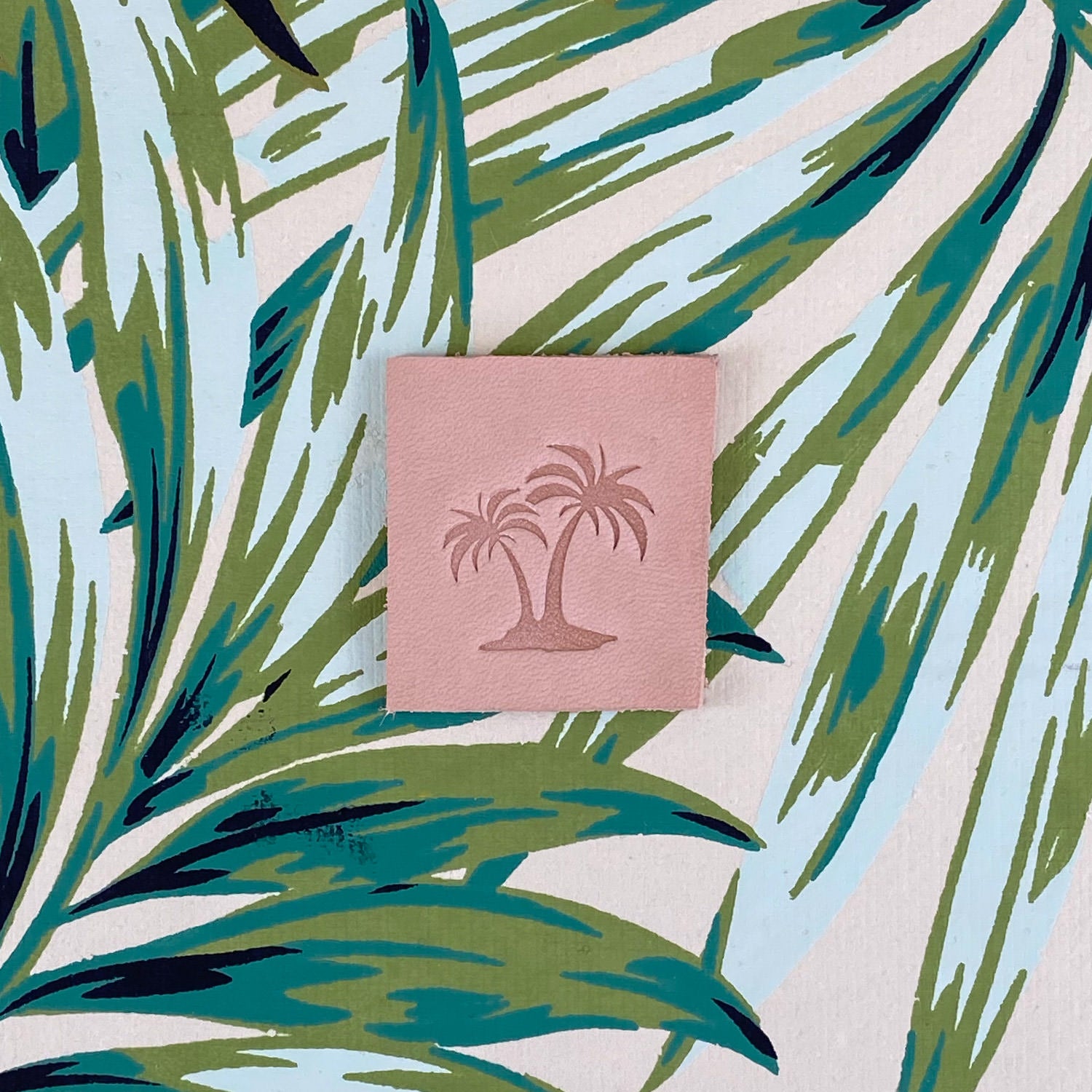 Palm Trees Delrin Leather Stamp
