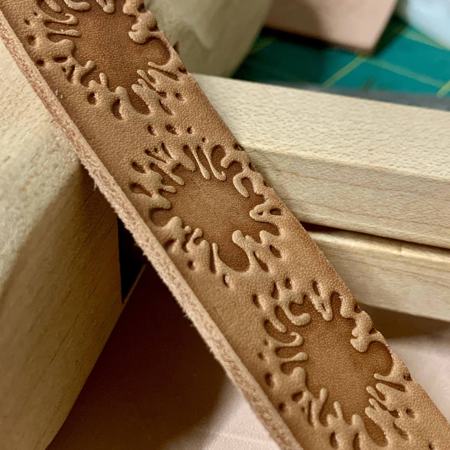 Paint Splatter Delrin Leather Stamp