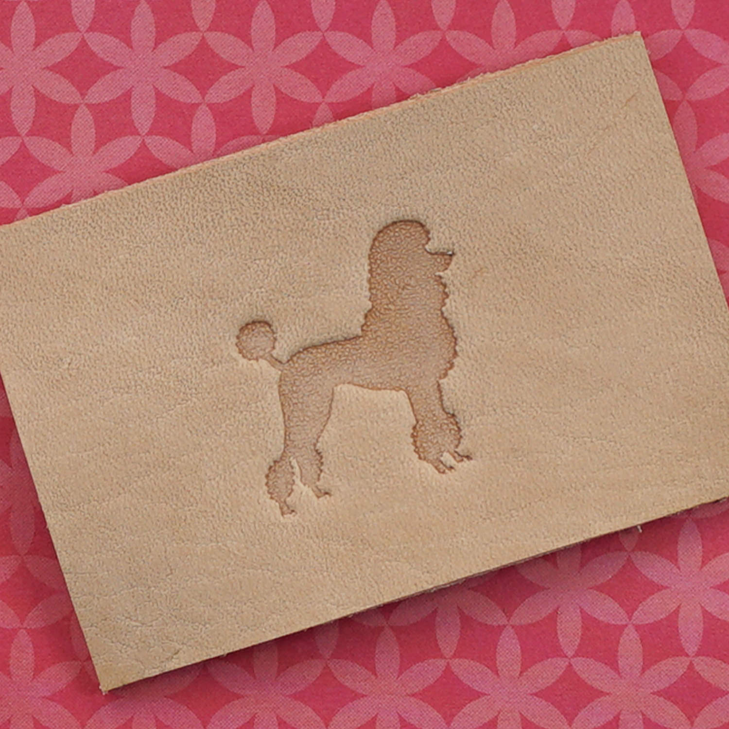 Poodle Dog Delrin Leather Stamp