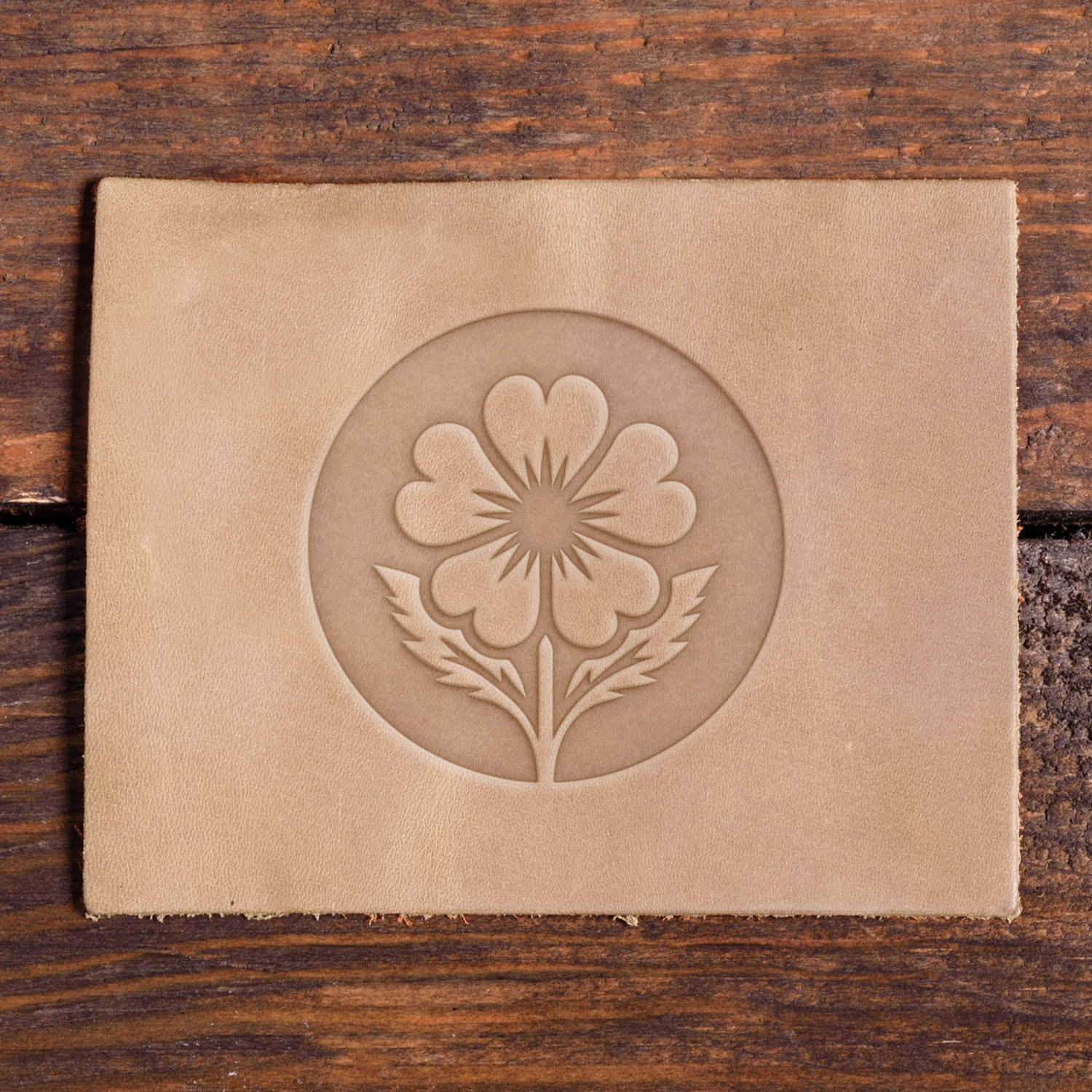 Primrose Flower Delrin Leather Stamp