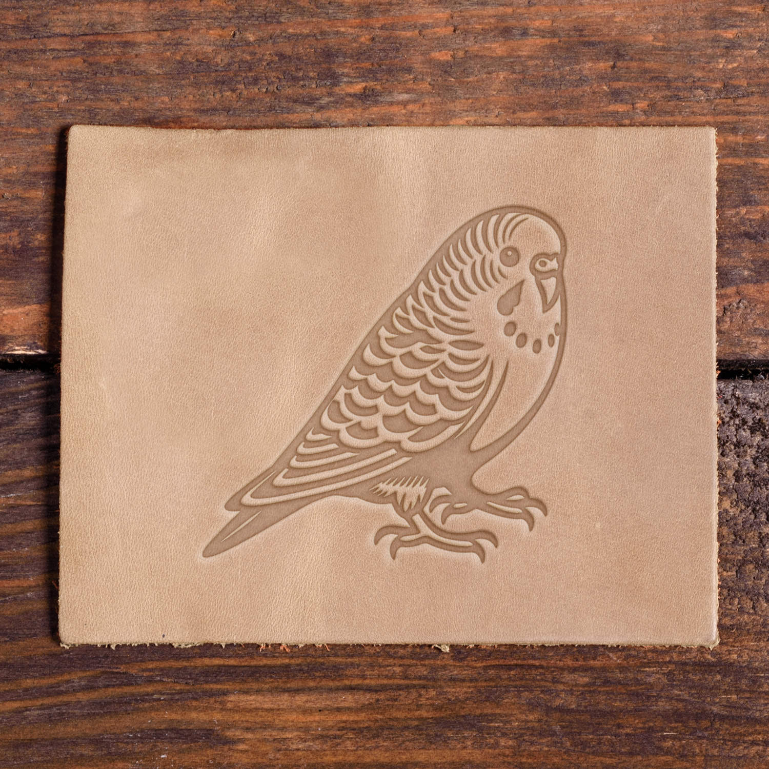 Parakeet Delrin Leather Stamp