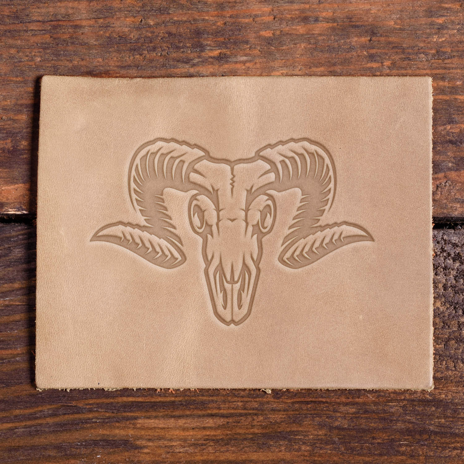 Ram Skull Delrin Leather Stamp