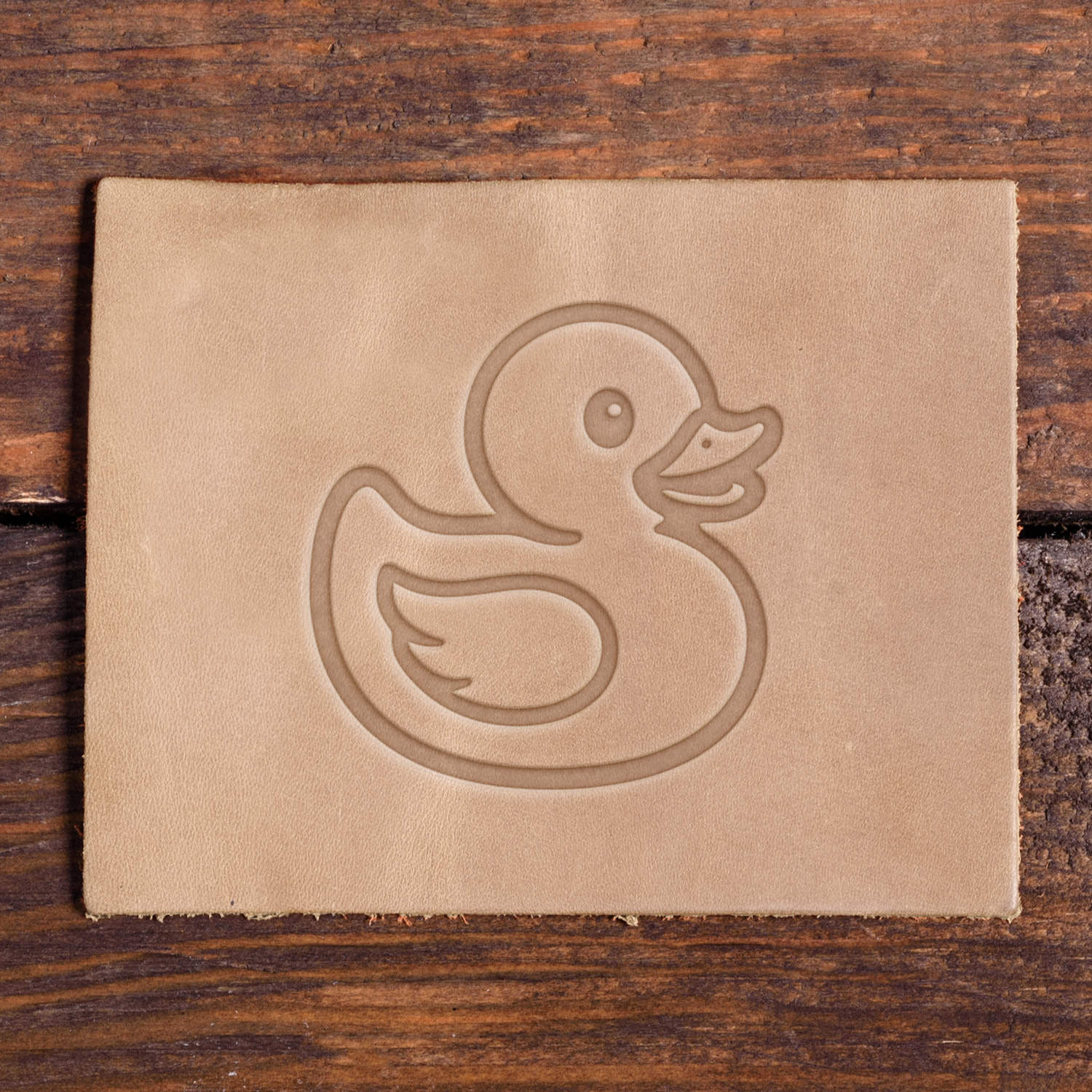 Rubber Duckie Delrin Leather Stamp