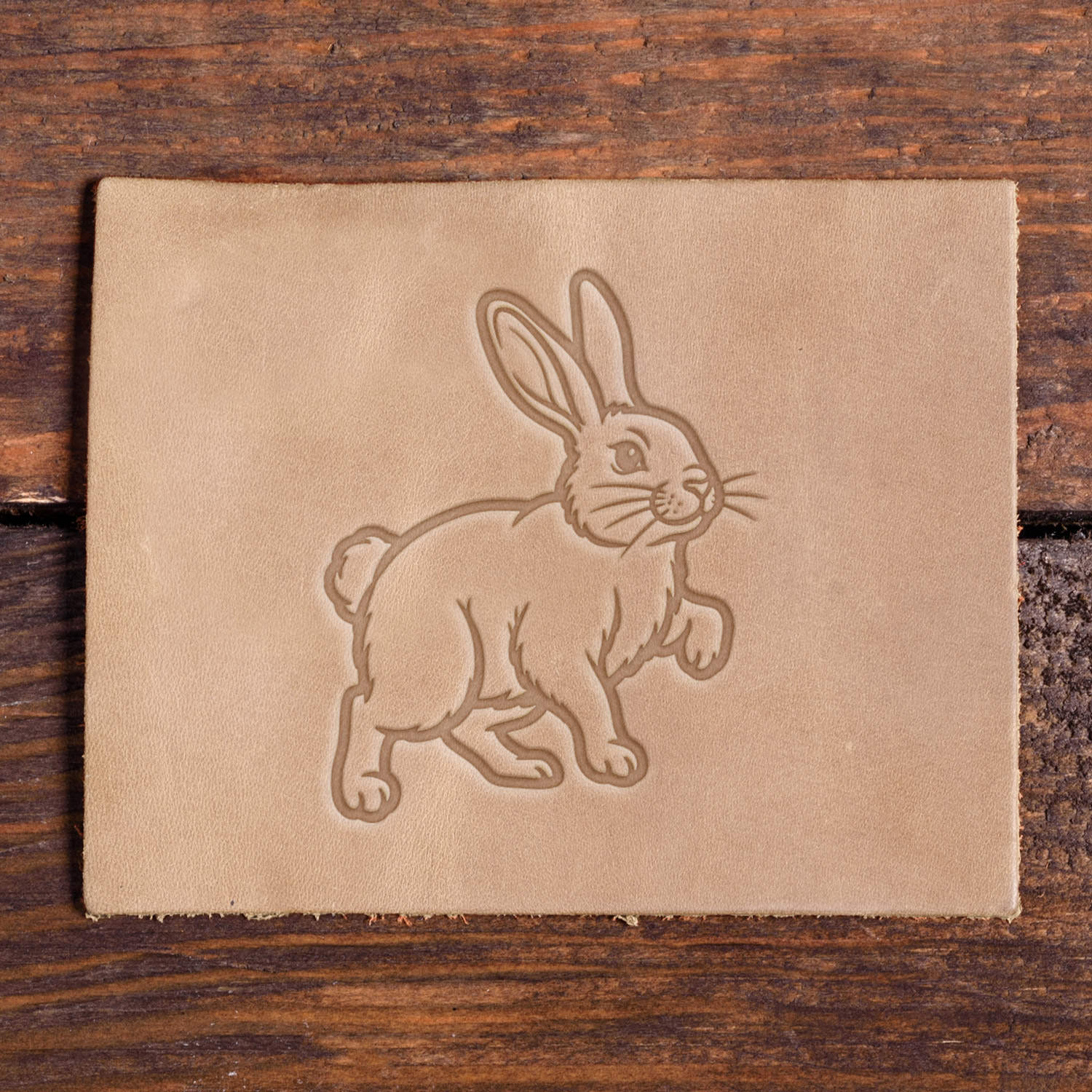 Rabbit Delrin Leather Stamp
