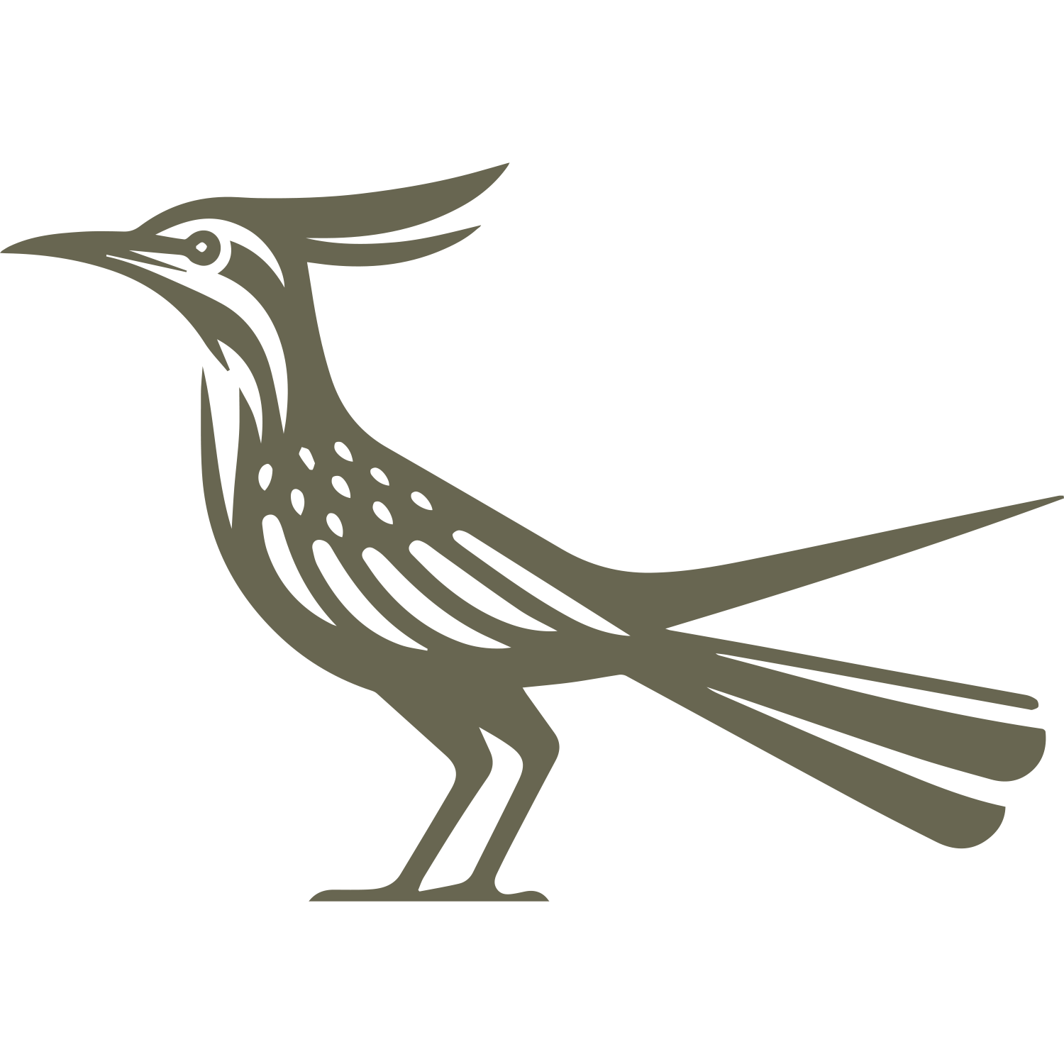 Roadrunner Delrin Leather Stamp