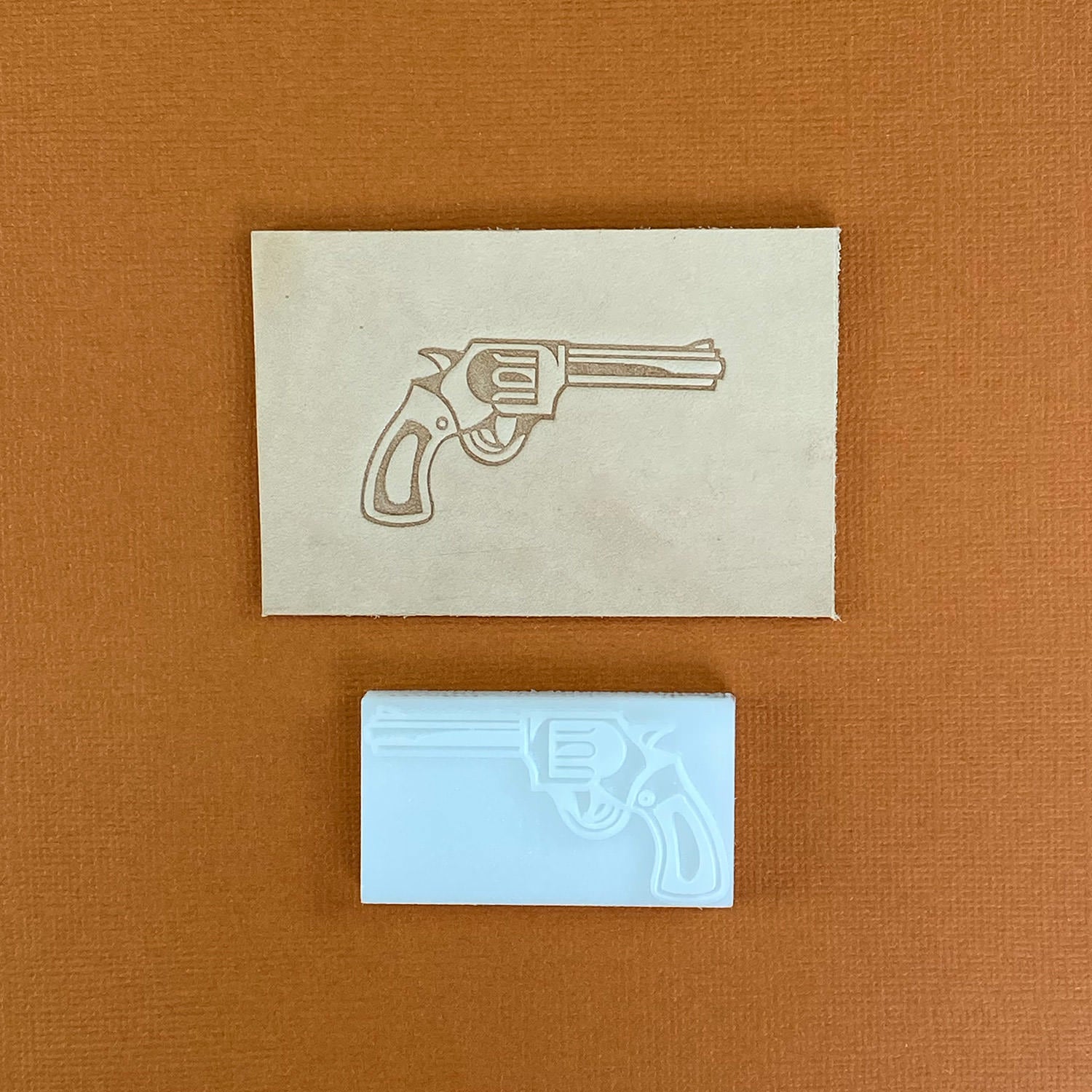 Revolver Delrin Leather Stamp