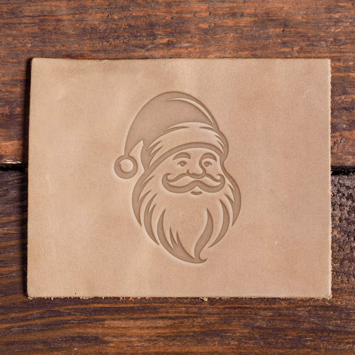 Santa Claus Delrin Leather Stamp