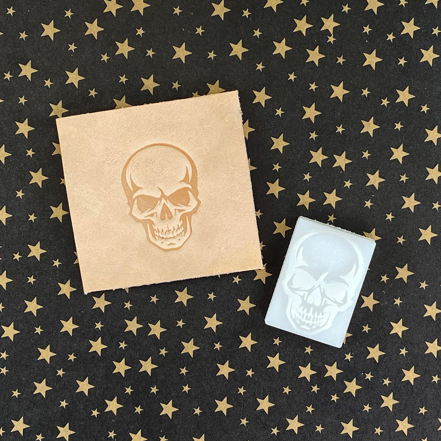 Skull Delrin Leather Stamp