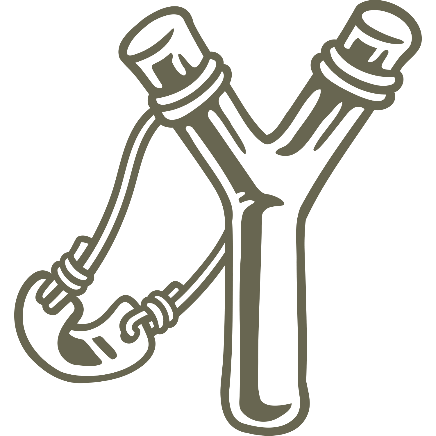 Slingshot Delrin Leather Stamp