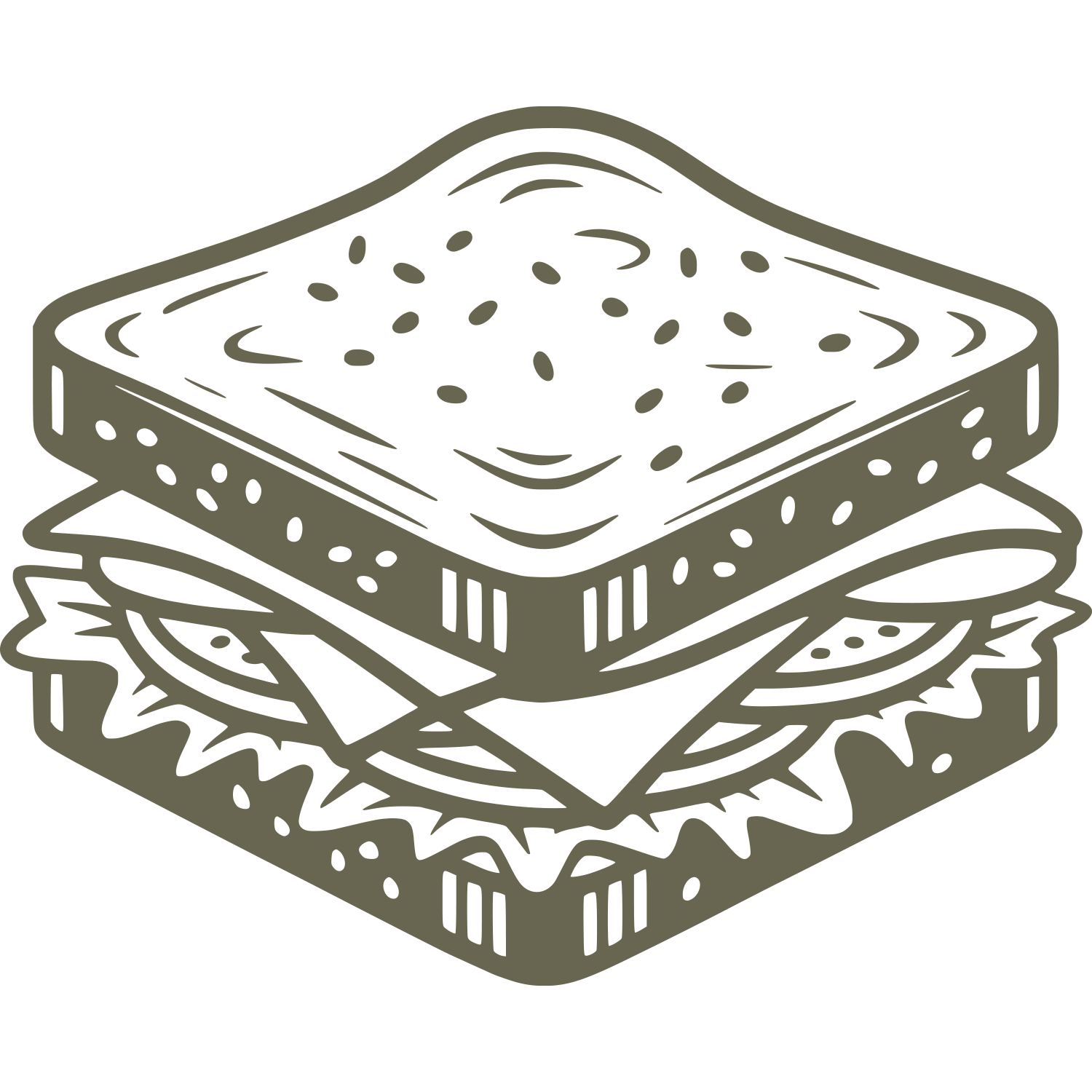 Club Sandwich Delrin Leather Stamp