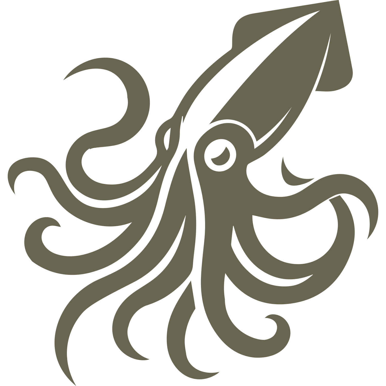 Squid Delrin Leather Stamp