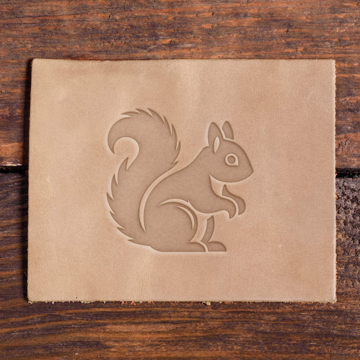 Squirrel Delrin Leather Stamp