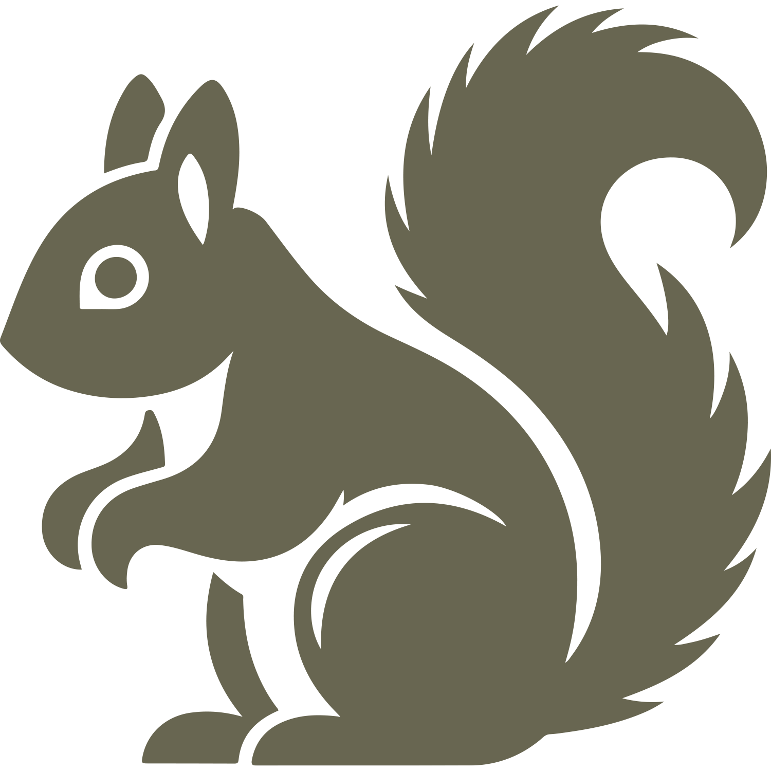 Squirrel Delrin Leather Stamp