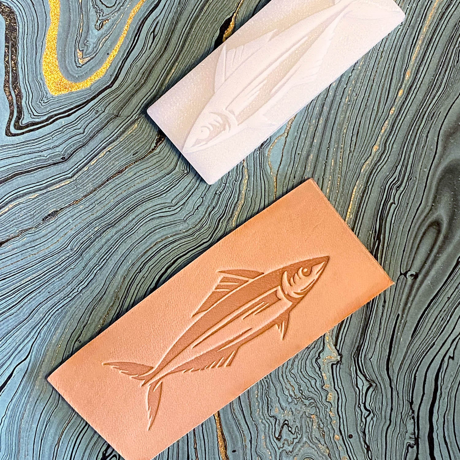Sardine Fish Delrin Leather Stamp