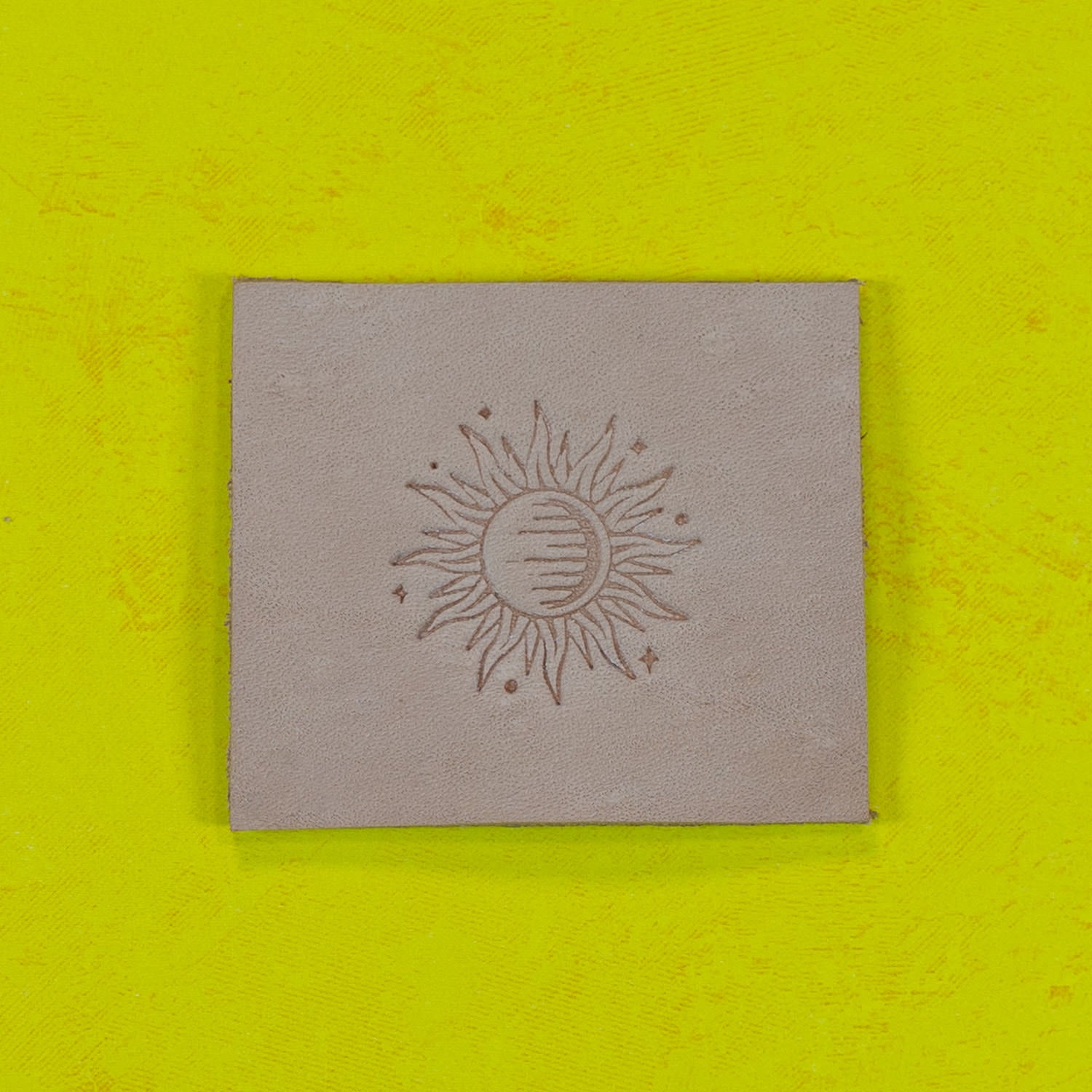 Sun with Stars Delrin Leather Stamp
