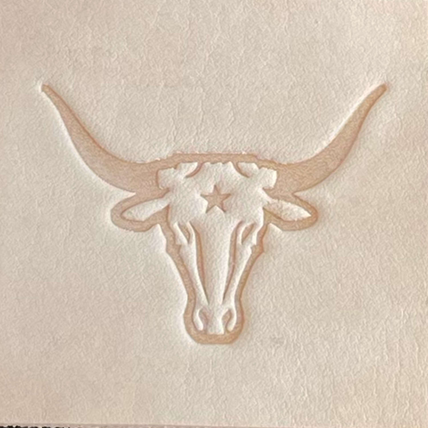 Texas Longhorn Delrin Leather Stamp