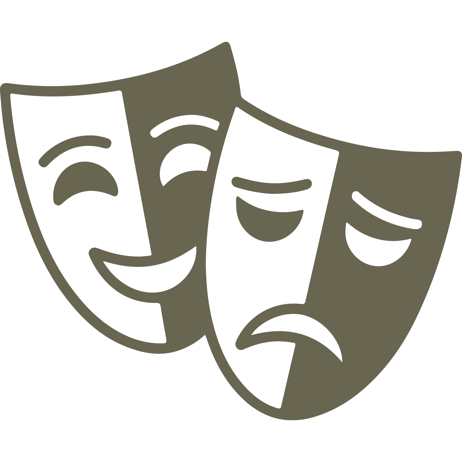 Theatre Masks Delrin Leather Stamp