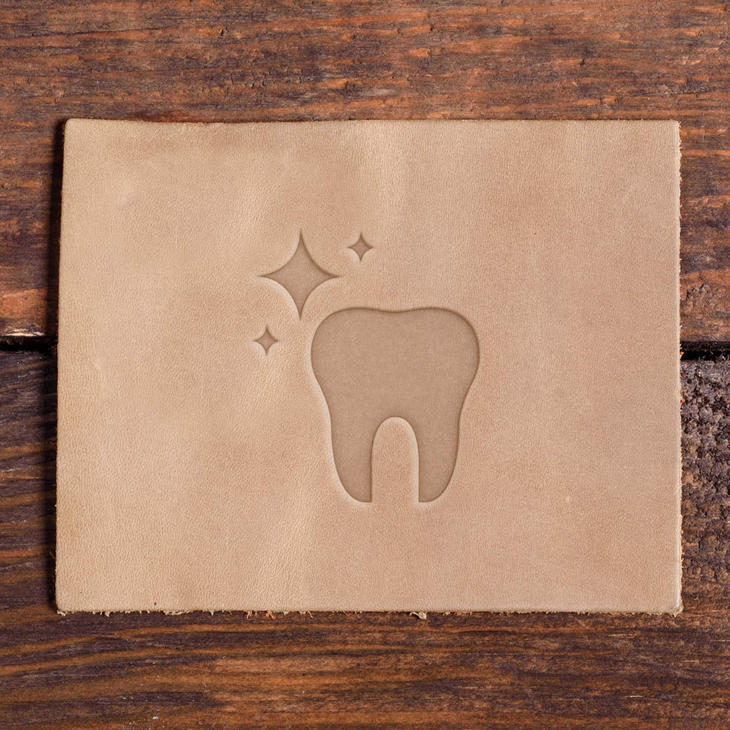 Shiny Tooth Delrin Leather Stamp