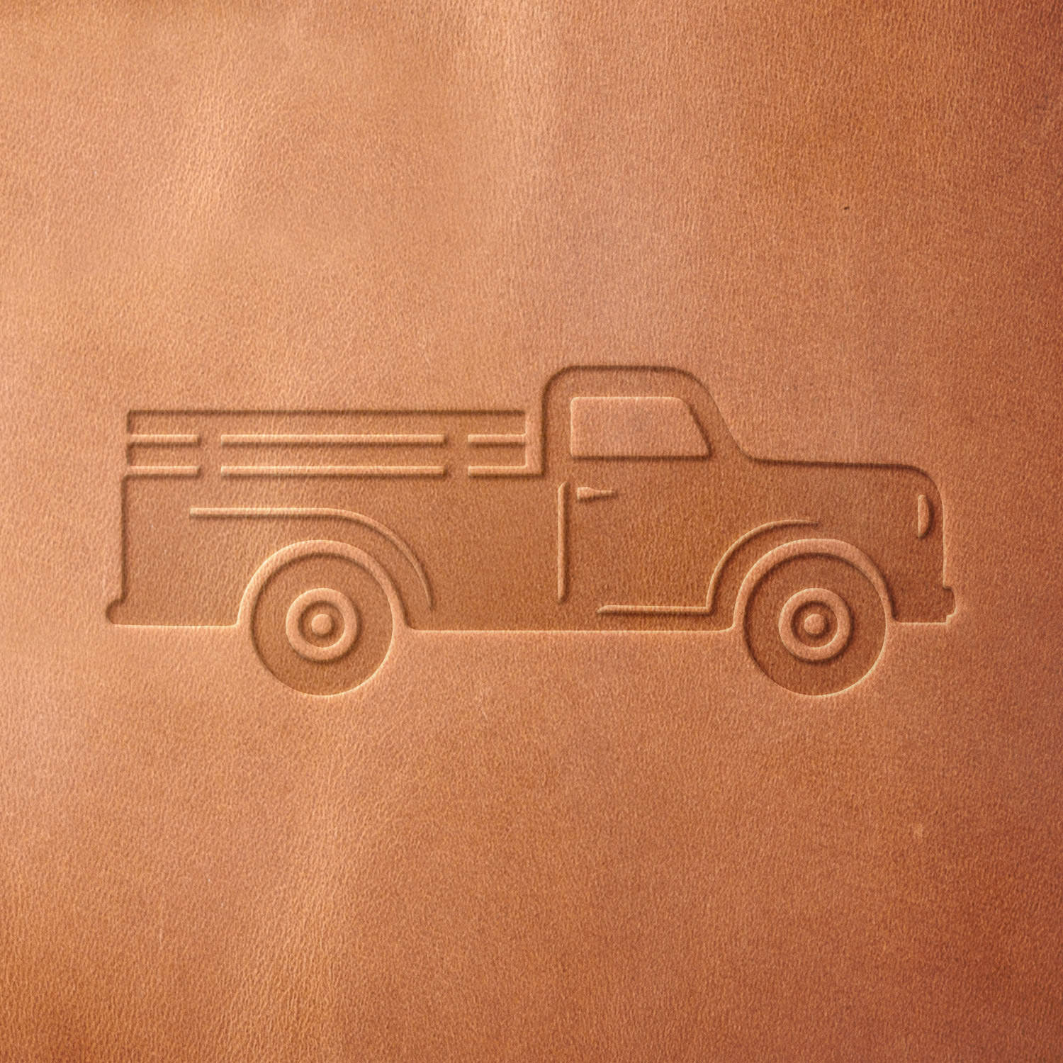 Vintage Truck Delrin Leather Stamp