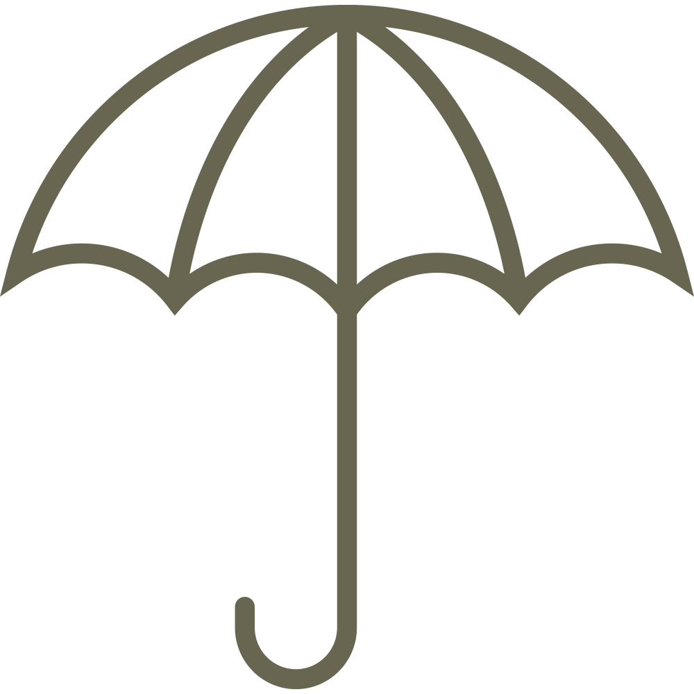 Umbrella Delrin Leather Stamp