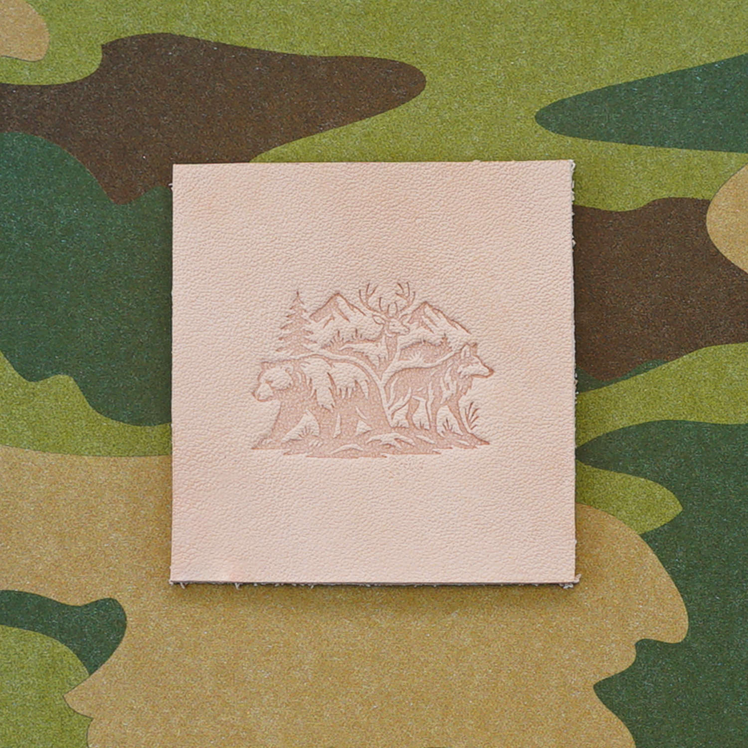 Bear, Deer and Wolf Delrin Leather Stamp