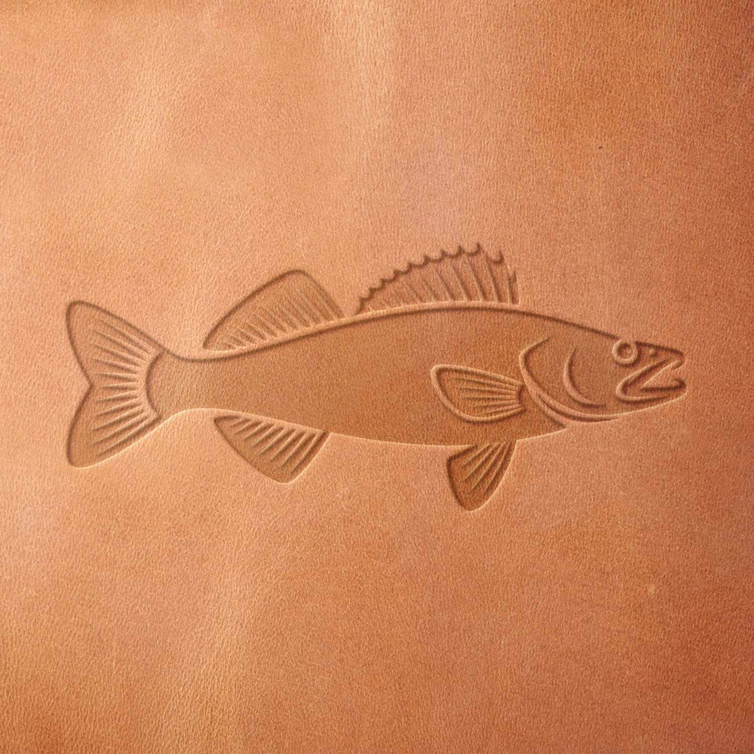 Walleye Fish Delrin Leather Stamp