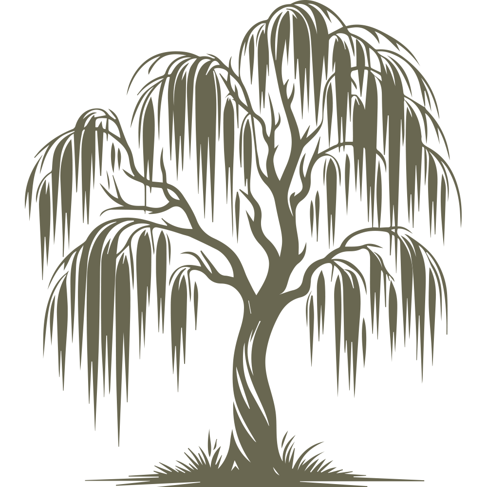 willow tree rubber stamp Willow Tree Delrin Leather Stamp 1.6"x1.8"