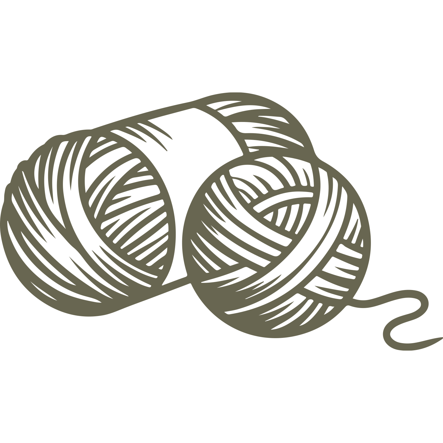 Yarn Balls Delrin Leather Stamp