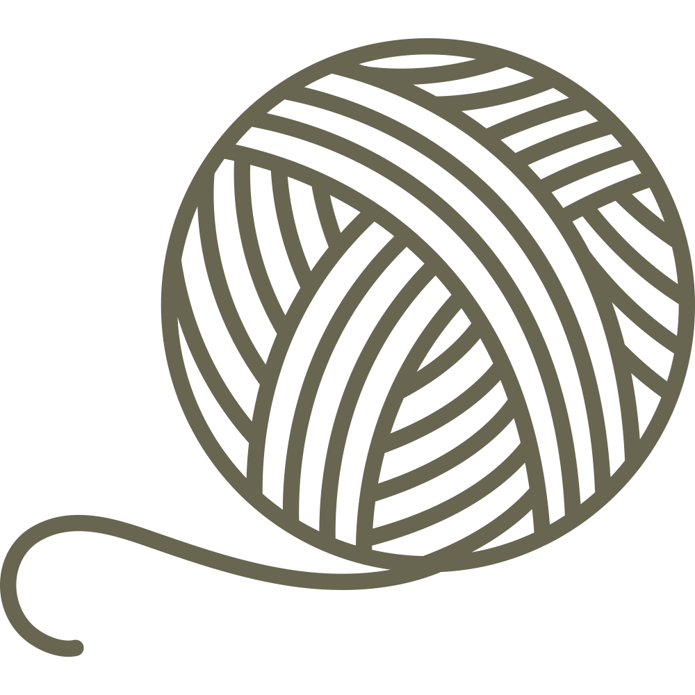 Yarn Ball Delrin Leather Stamp