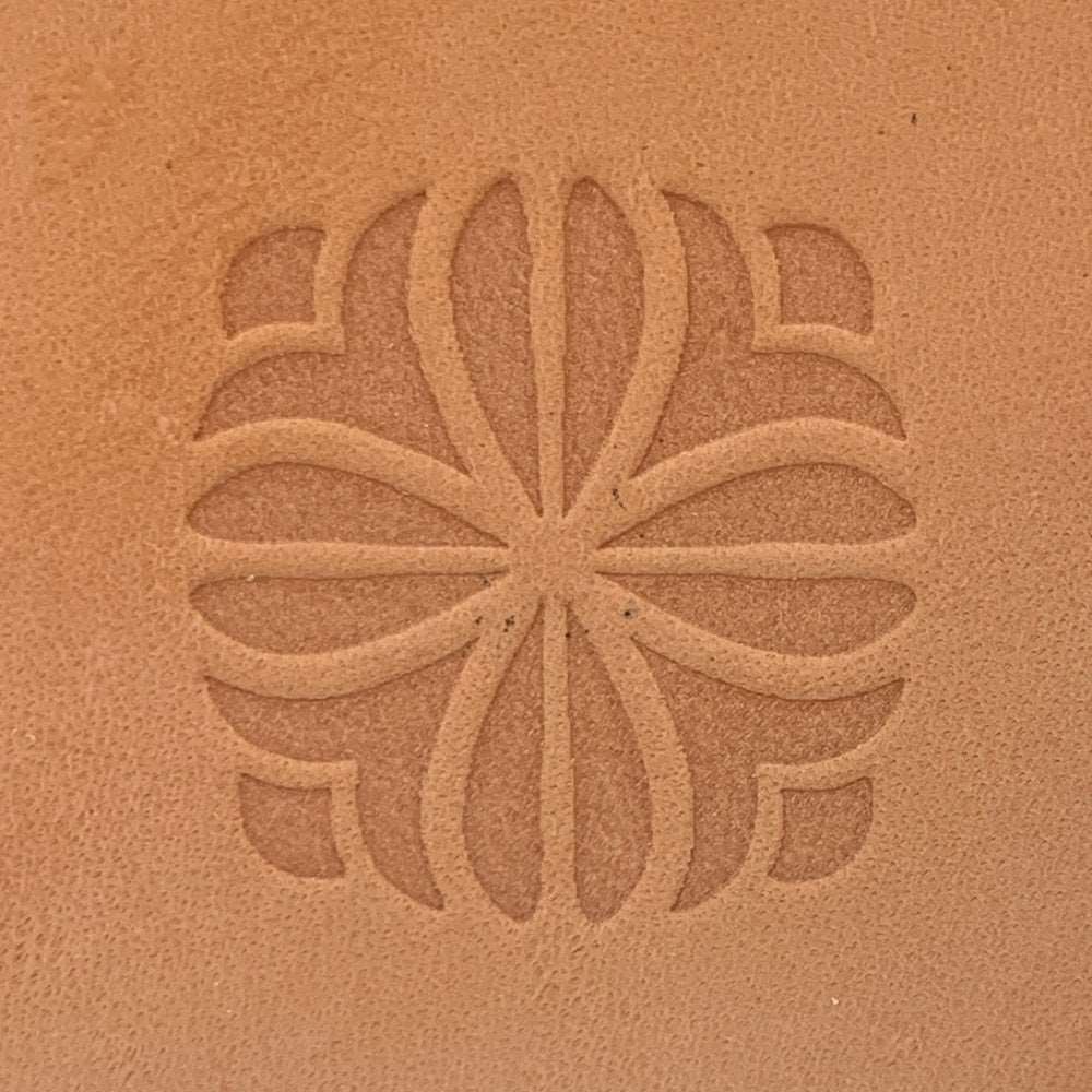 Abstract Bloom Delrin Leather Stamp - All Good Leather Co.
