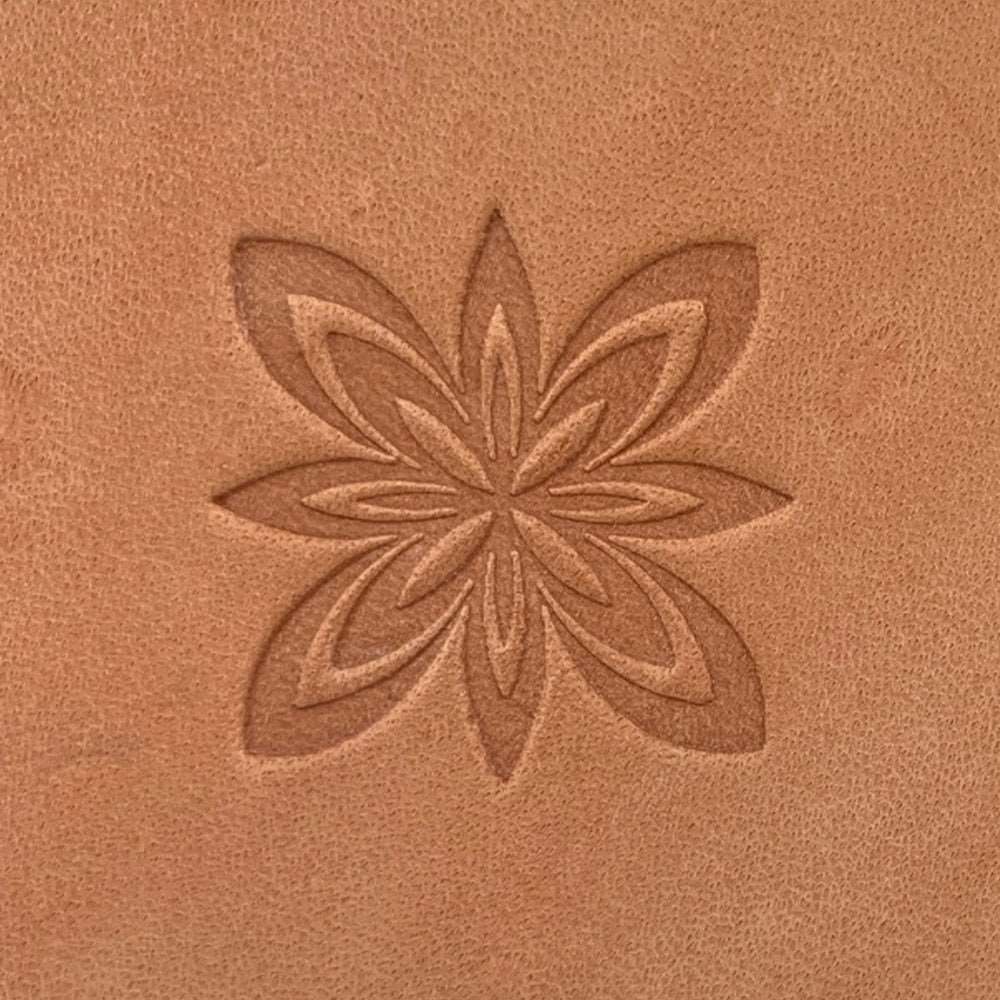 Abstract Bloom Delrin Leather Stamp - All Good Leather Co.