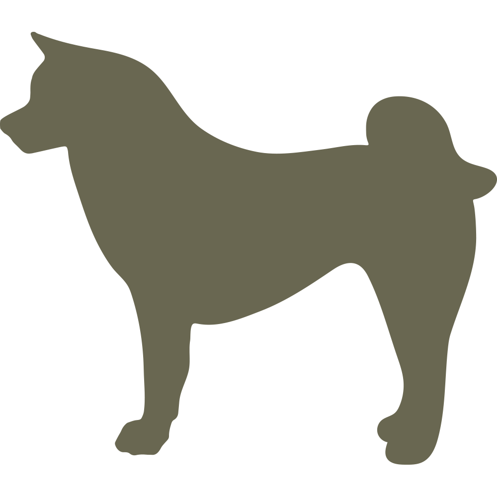 Akita Dog Delrin Leather Stamp - All Good Leather Co.