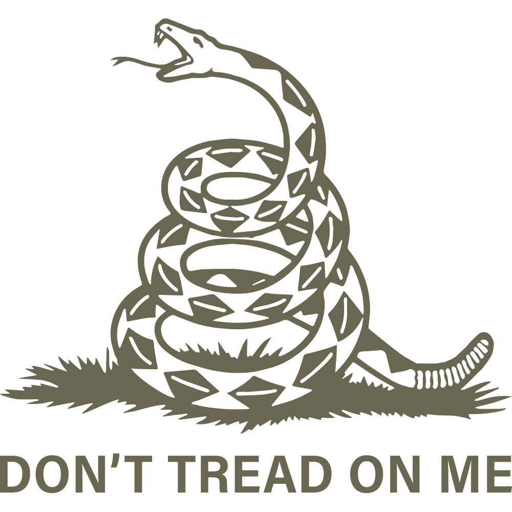 Don't Tread On Me Delrin Leather Stamp - All Good Leather Co.