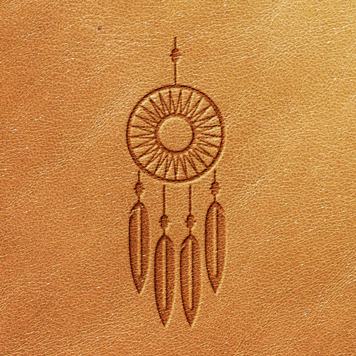 Dreamcatcher Delrin Leather Stamp - All Good Leather Co.