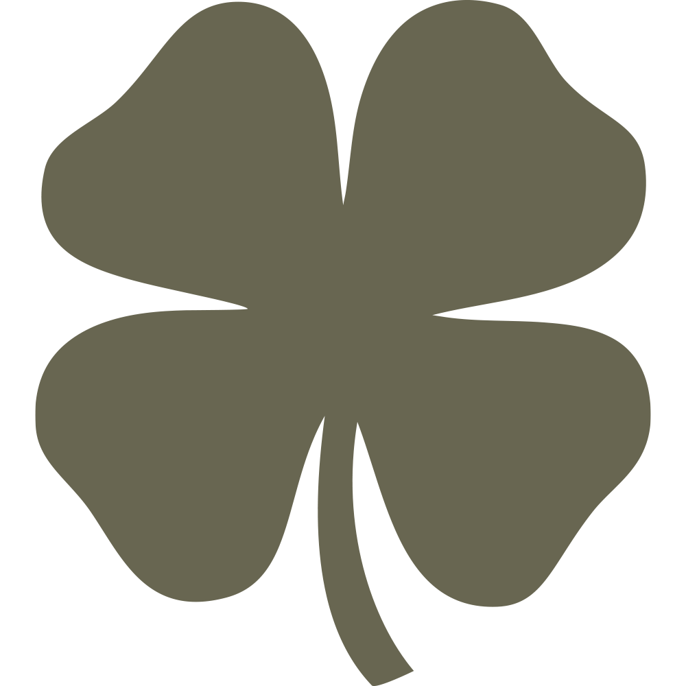 Four Leaf Clover Delrin Leather Stamp