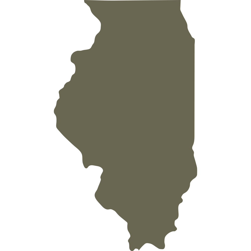 Clean and precise outline of the state of Illinois. A great addition for state pride projects, travel-themed designs, and custom leatherwork.