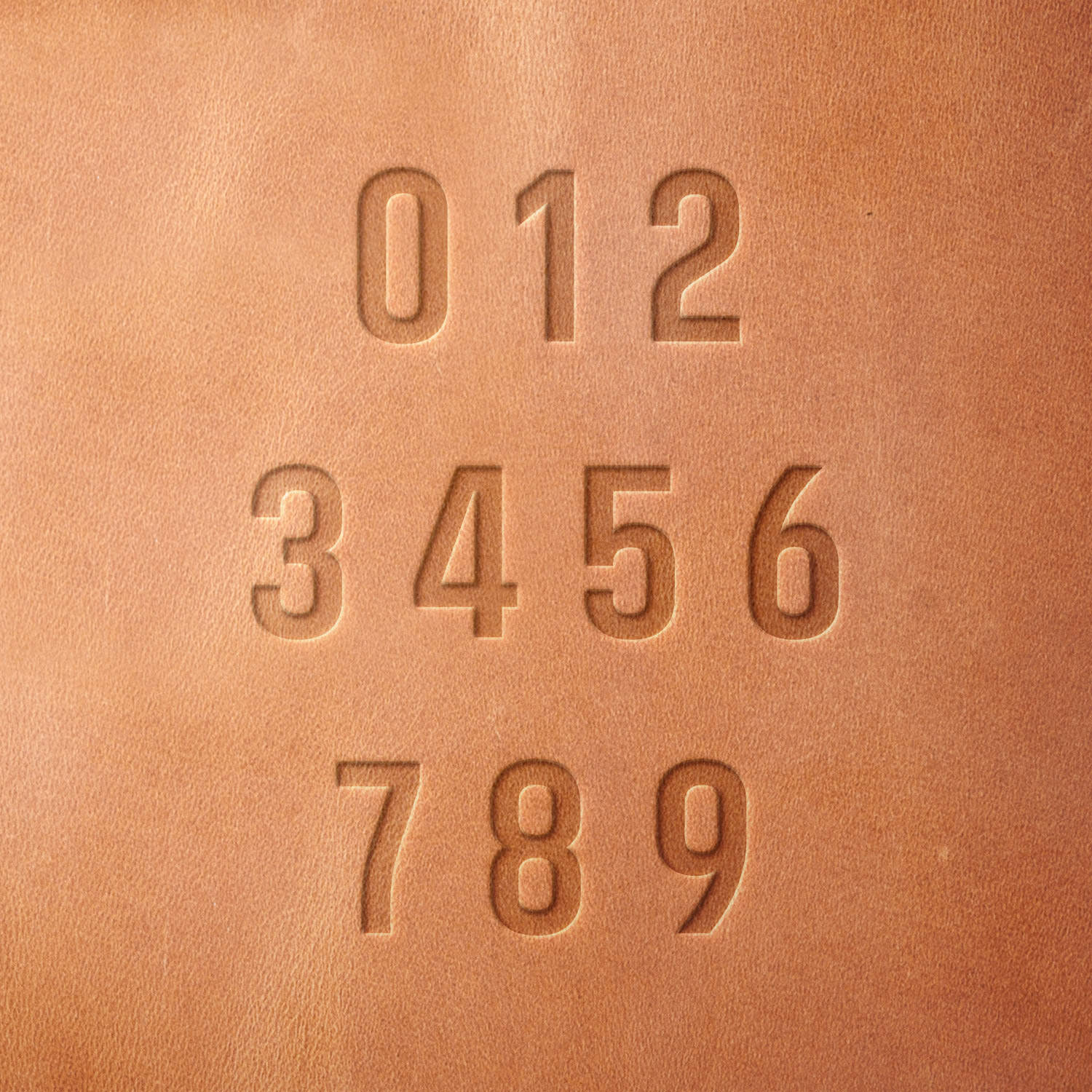 Numbers 0-9 Delrin Leather Stamps (Set of 10)