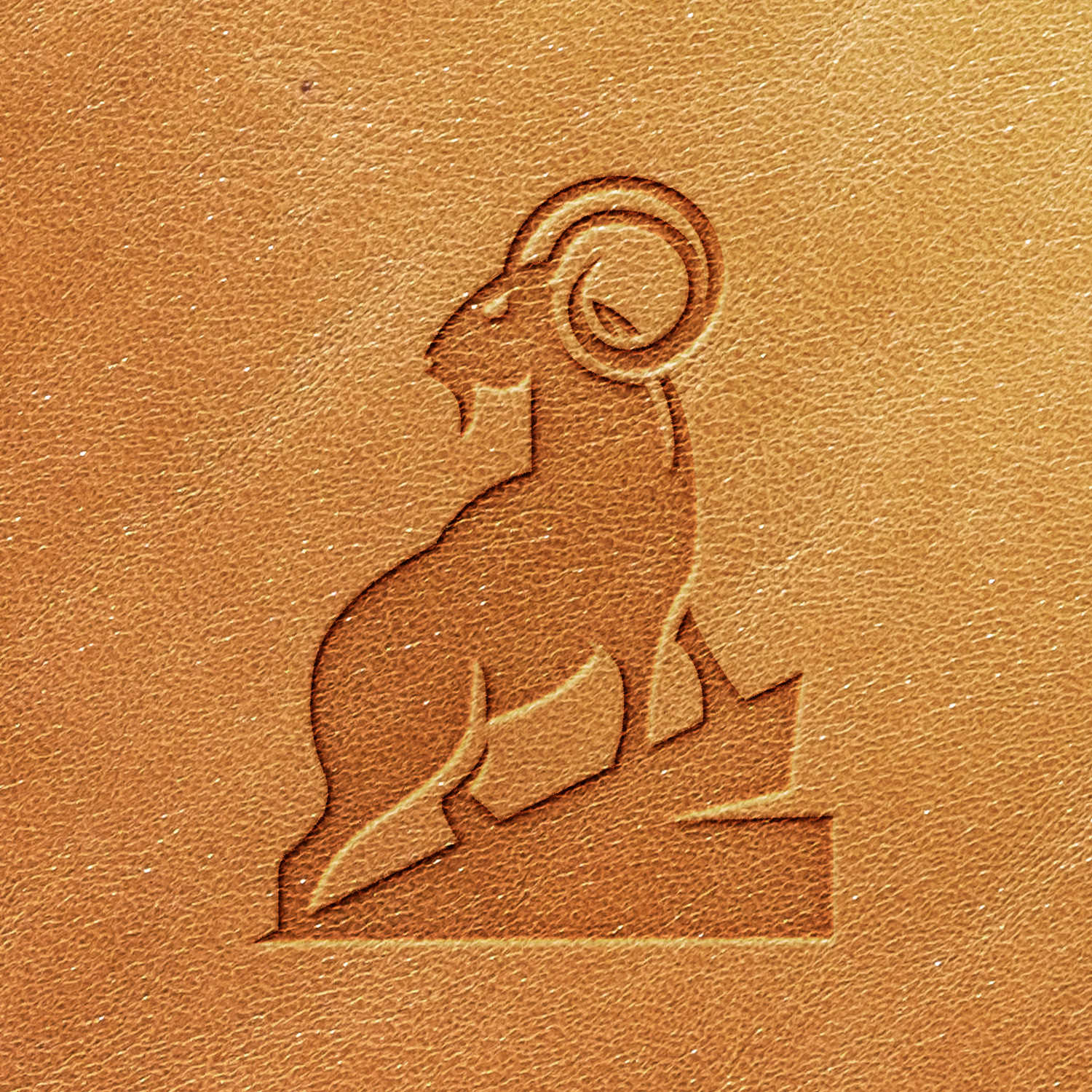 Ram Delrin Leather Stamp - All Good Leather Co.