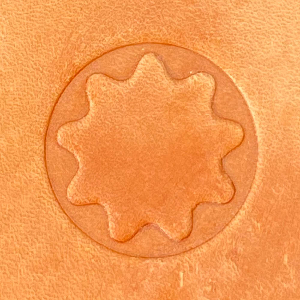 Wavy Circle Delrin Leather Stamp