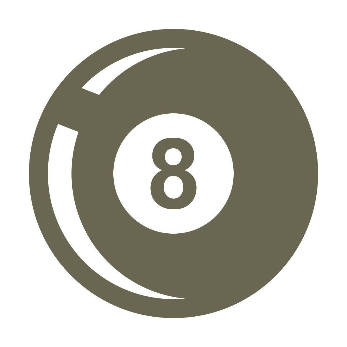 8 Ball Delrin Leather Stamp - All Good Leather Co.